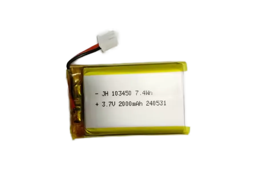 Jhxny 103450 Li-ion-akku (2000mAh, 3.7V) – ZHR-2-liittimellä